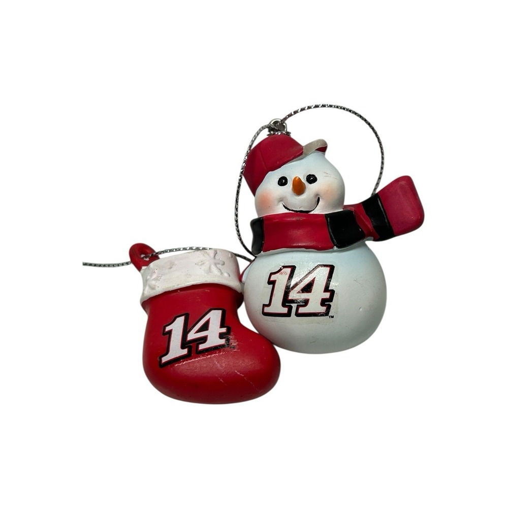 Dale‎ Earnhart, NASCAR-themed Christmas ornaments Set Of 2 Snowman And Stocking